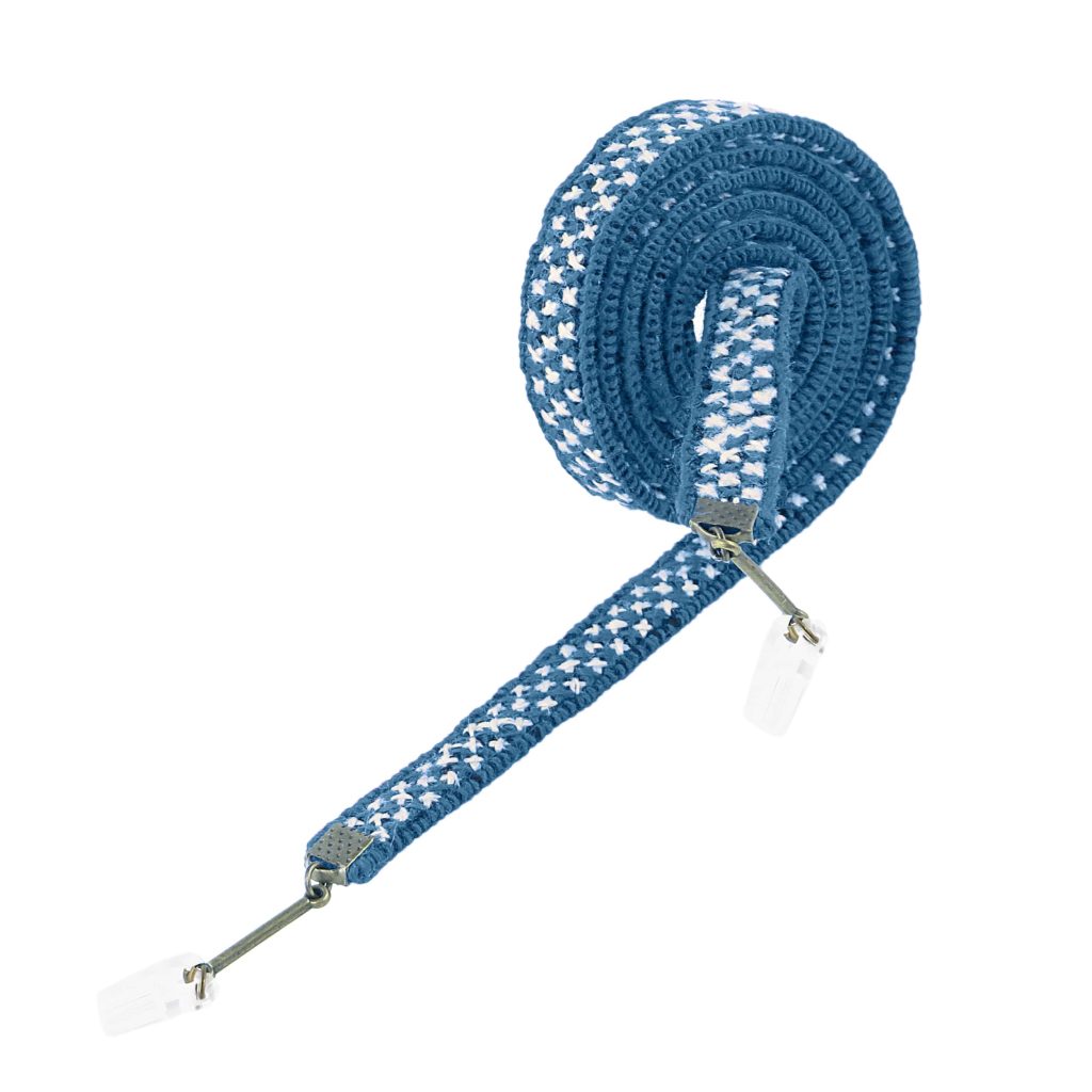 Embroidered Eyeglass Chain blue rand