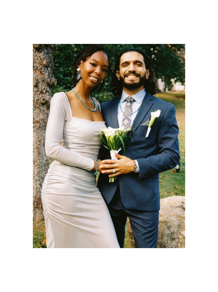 Our American Bride and Groom Styled with Roch Accessories, Tie, and Pocket Square
